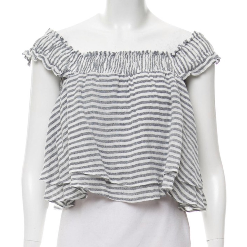 Apiece Apart Striped Crop Top
